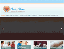 Tablet Screenshot of caringhandscare.com